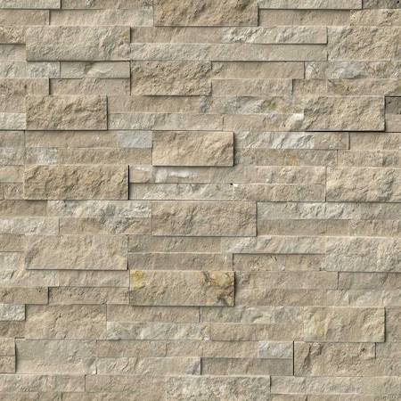 Ackland Casablanca Buff 6x24 Travertine Stacked Sone Wall Tile, 8PK AKPLPTCABU6X24F-CA